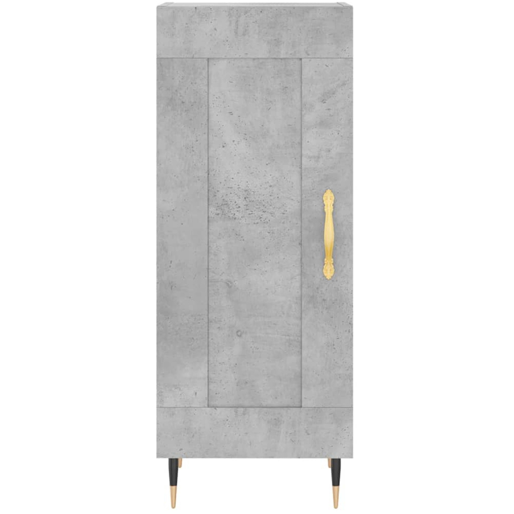 vidaXL Single Door Concrete Grey Wooden Sideboard Image 5