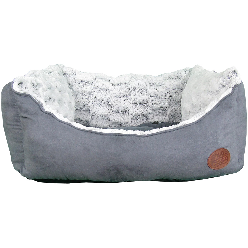 Snug & Cosy Large Grey Novara Dog Bed Image 1