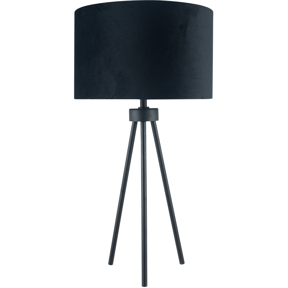 Pacific Lifestyle Houston Matt Black Metal Tripod Table Lamp Image 1