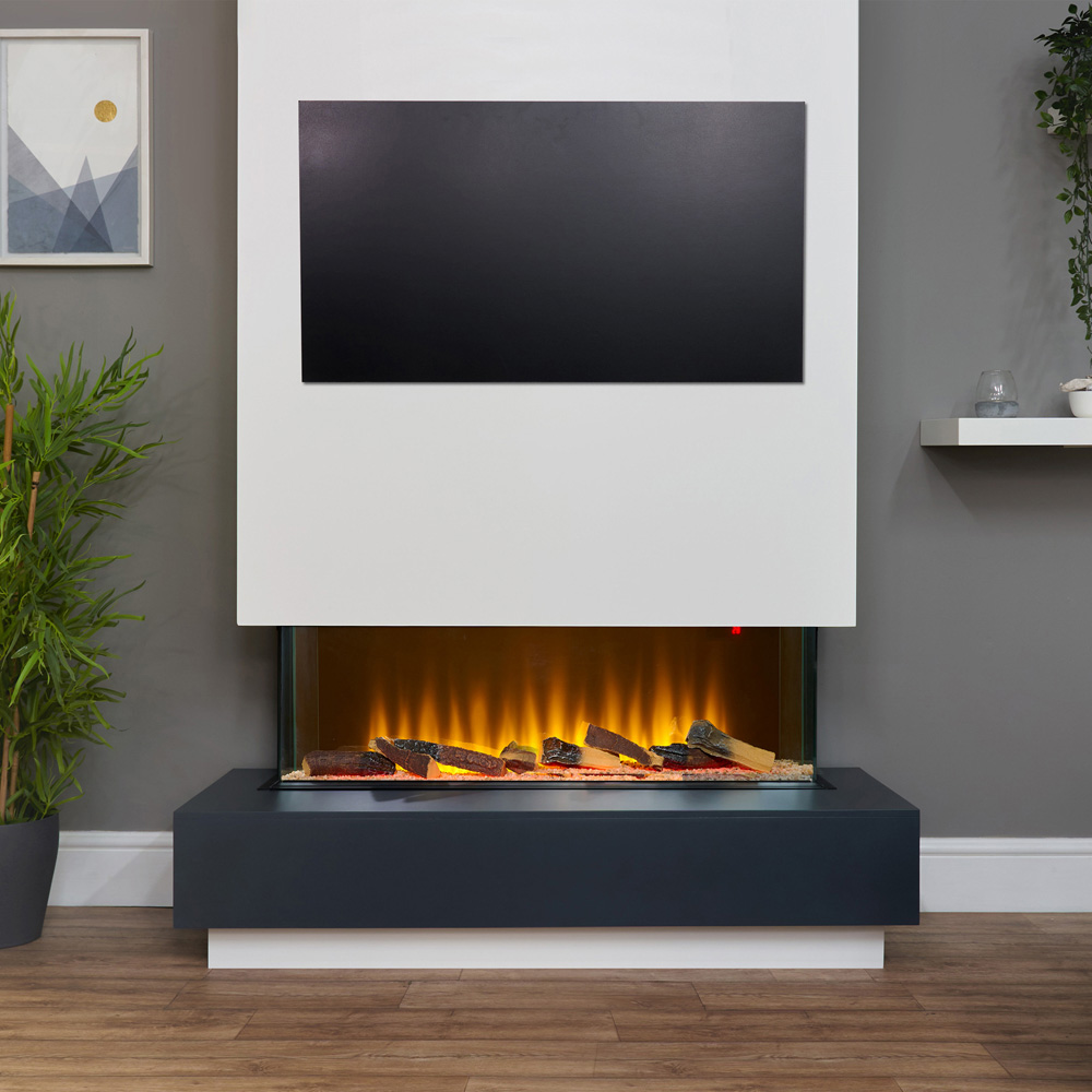 Adam Sahara Panoramic Media Wall Electric Fireplace 42 inch Image 2