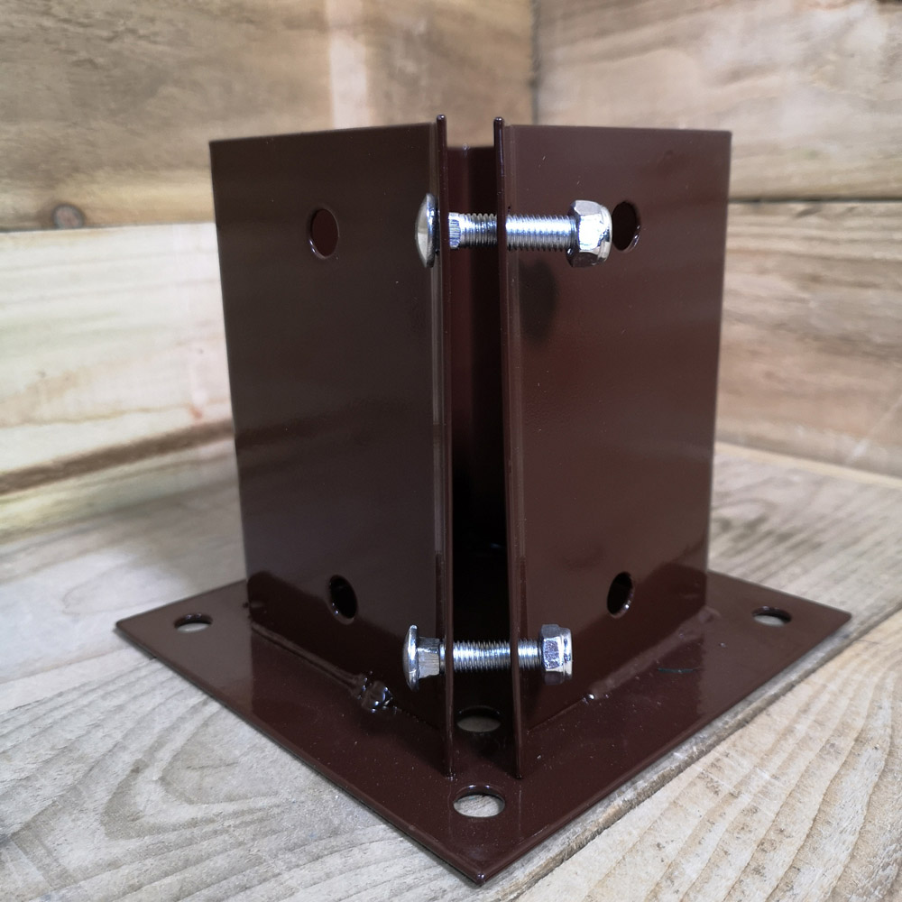 Samuel Alexander Metal Garden Fence Post Holder 100 x 100mm Image 3