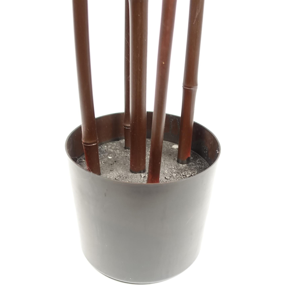Leaf Red Green Leaf Bamboo Artificial Plant in Pot 6ft Image 3