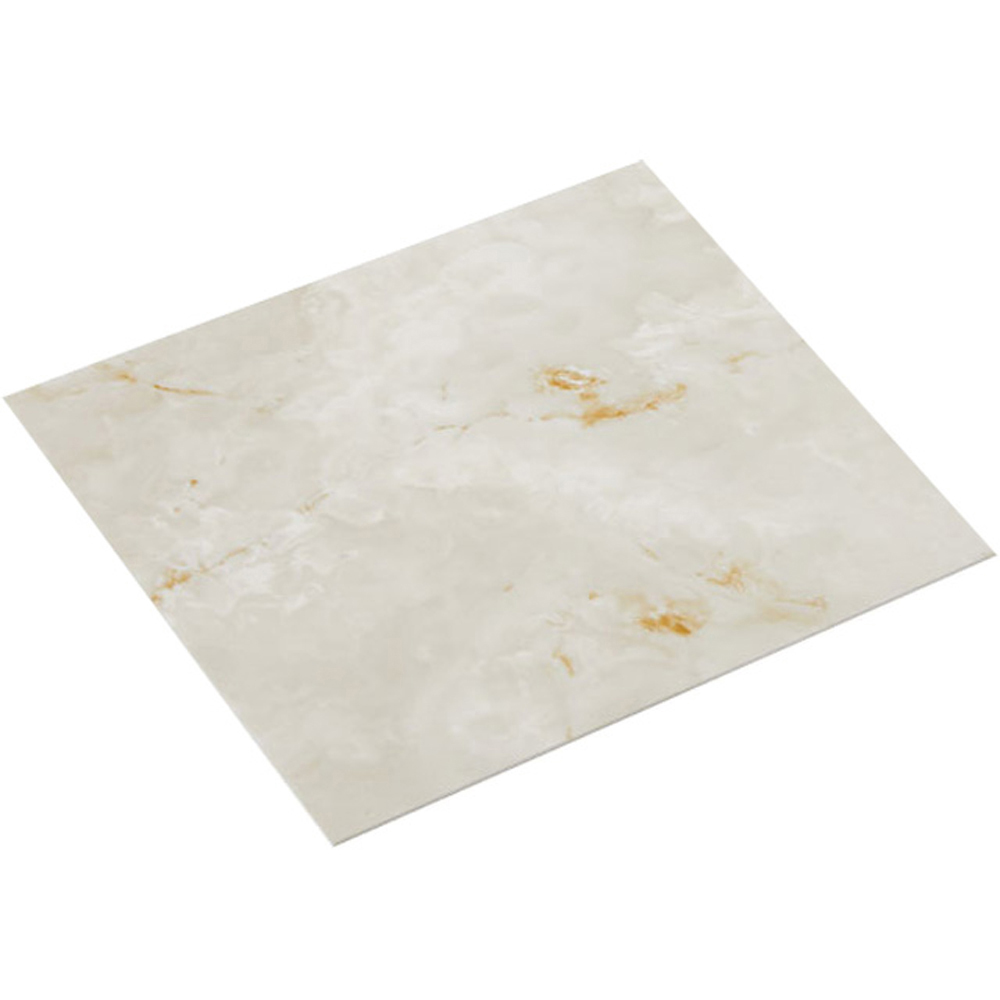 Living and Home Marble Patterned Beige PVC Self Adhesive Wall Sticker 10 Pack Image 3