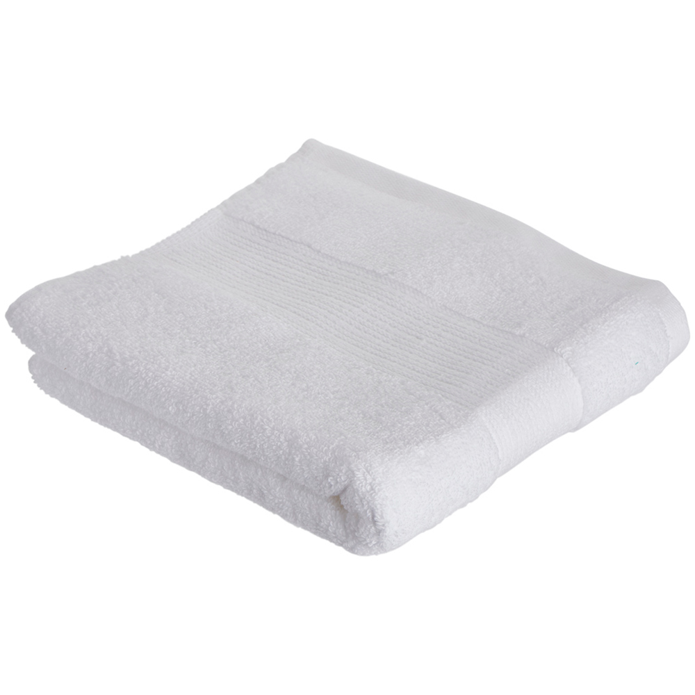 Wilko Supersoft Cotton White Hand Towel Image 1