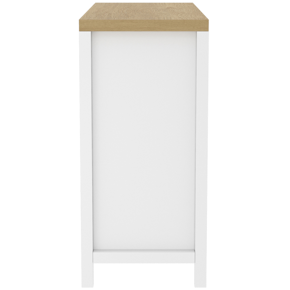Clever Cube 6 Shelf White and Light Oak Effect Storage Unit Image 4