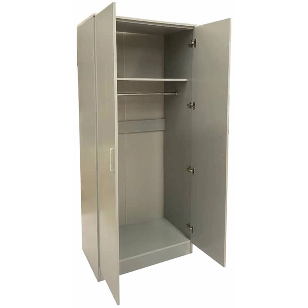 TJ'S Venice 2 Door Grey Wardrobe Image 3