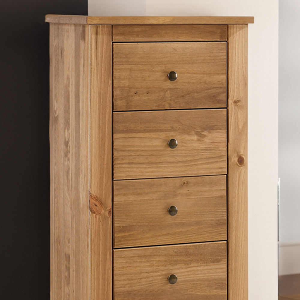 Havana 5 Drawer Solid Pine Chest of Drawers Image 3