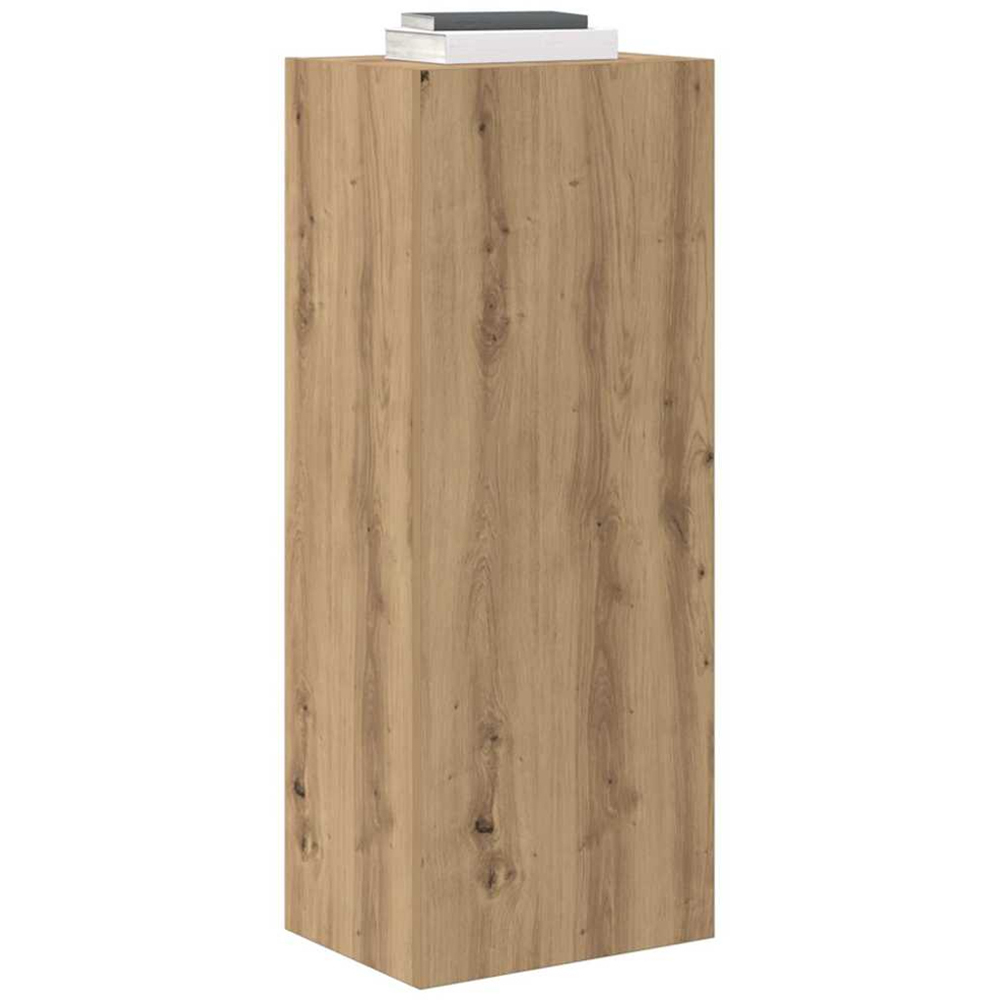 vidaXL Single Door Artisan Oak Wall Mounted Rectangular TV Cabinet Image 3
