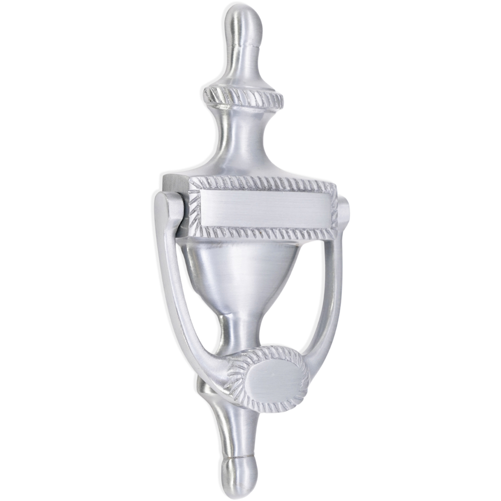 Spira Brass Satin Chrome Georgian Door Knocker Image 1