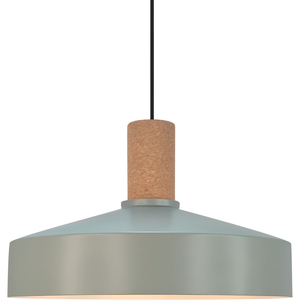 Nordlux Elvas Dusty Green Cork Pendant Light Image 5