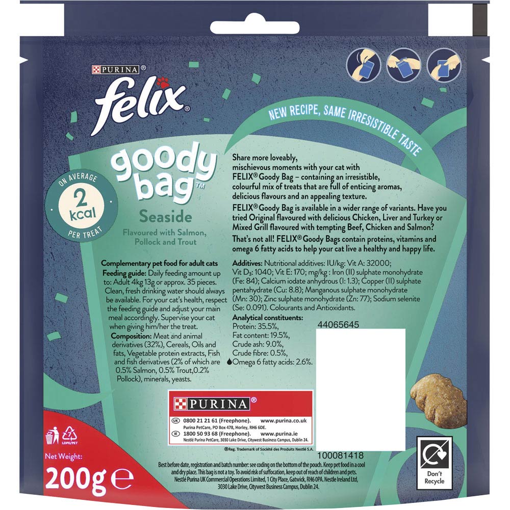 Felix Goody Bag Seaside Mix Cat Treats 200g   Image 2