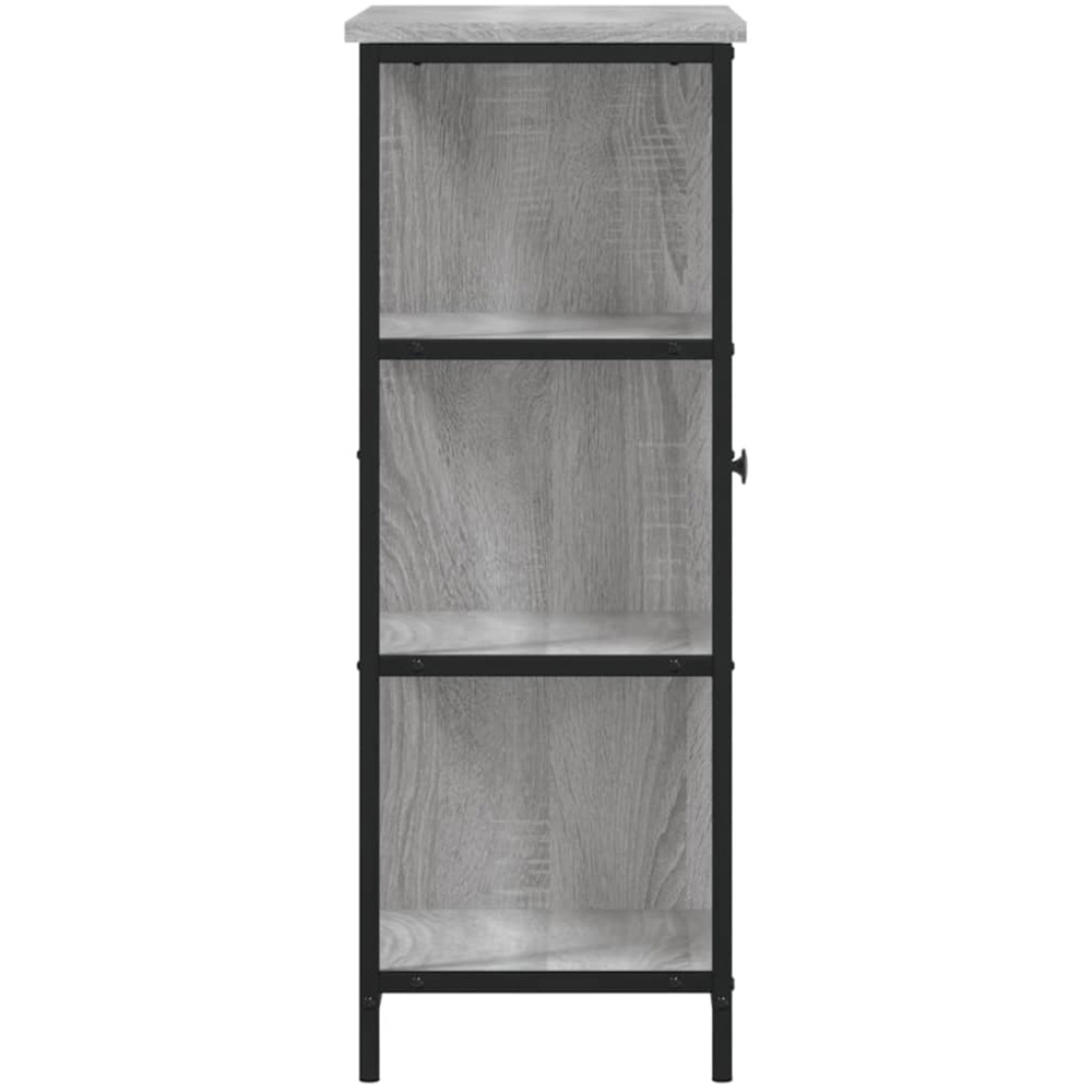 vidaXL Single Door 3 Shelf Grey Sonoma Sideboard Image 7