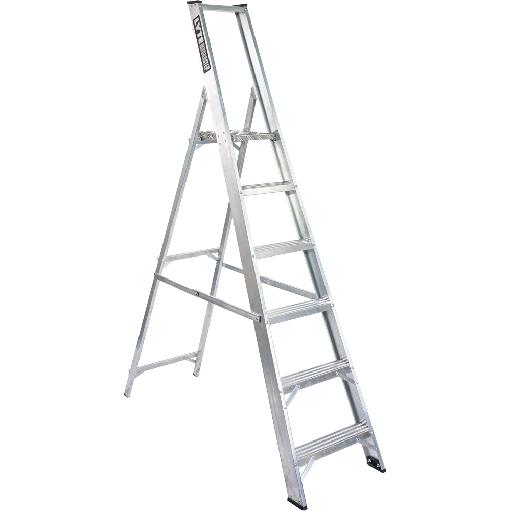 Lyte Ladders and Towers MagnaStep 6 Tread Aluminium Platform Step Ladder Image 1