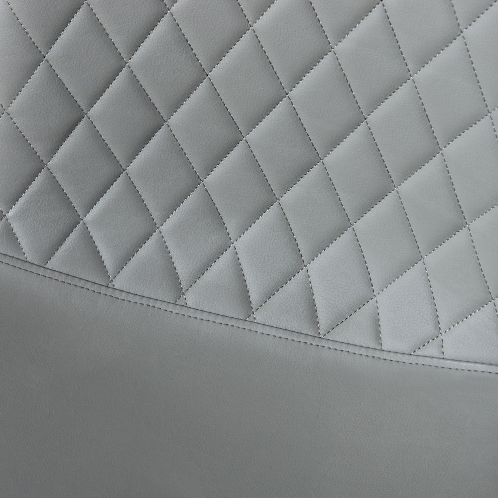 Furniturebox Elissa Solara Marble Effect 2 Seater Round Dining Set White Grey and Black Image 8