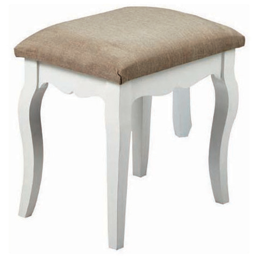 Brittany White and Grey Stool Image 2