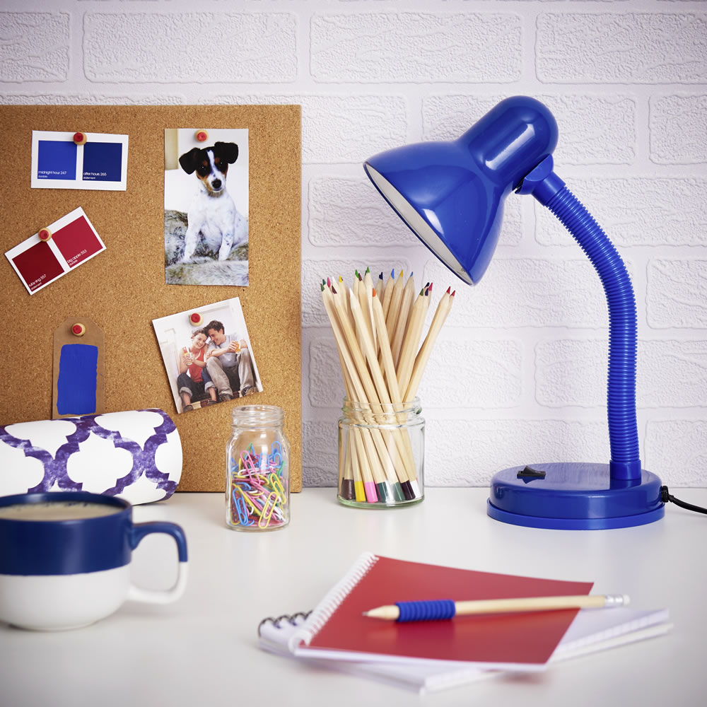 Wilko Blue Desk Lamp Image 7