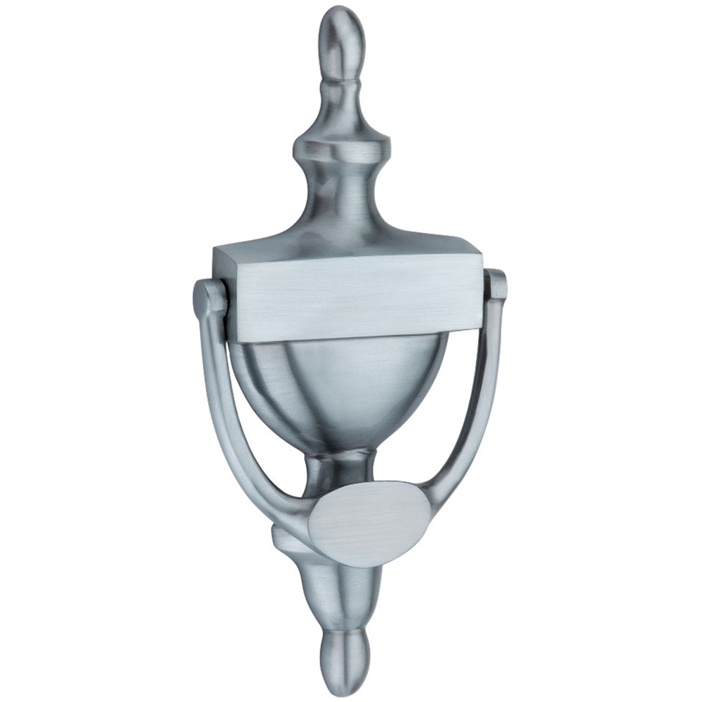 Spira Brass Satin Chrome Victorian Large Door Knocker Image 1