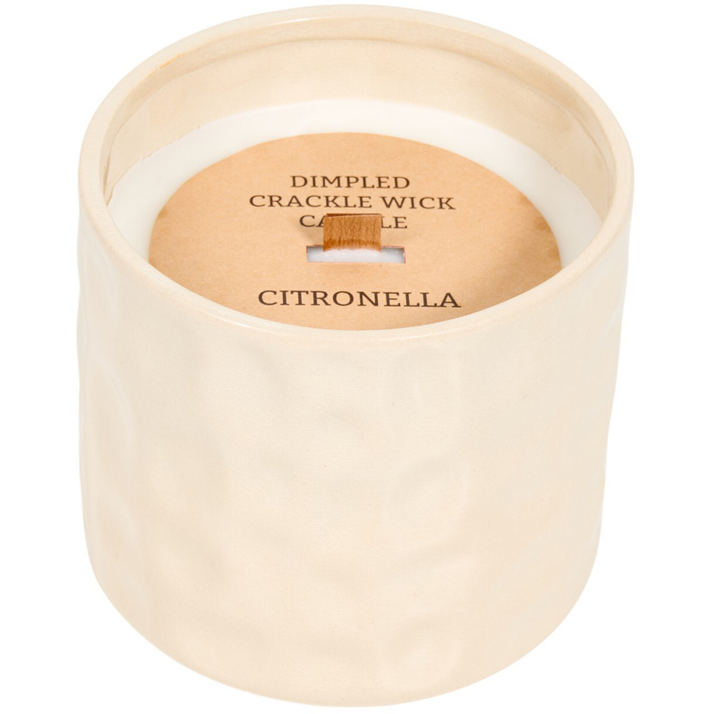 Dimpled Crackle Wick Scented Jar Candle Image 4