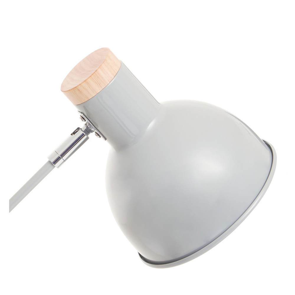 Premier Housewares Matte Grey Floor Lamp Image 4