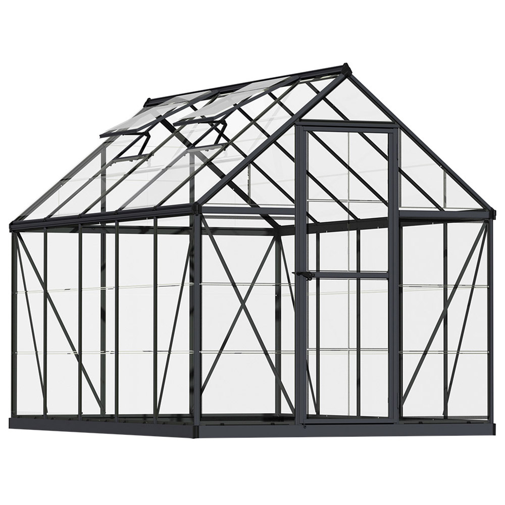 Palram Canopia Harmony Grey Polycarbonate 6 x 10ft Greenhouse Image 1
