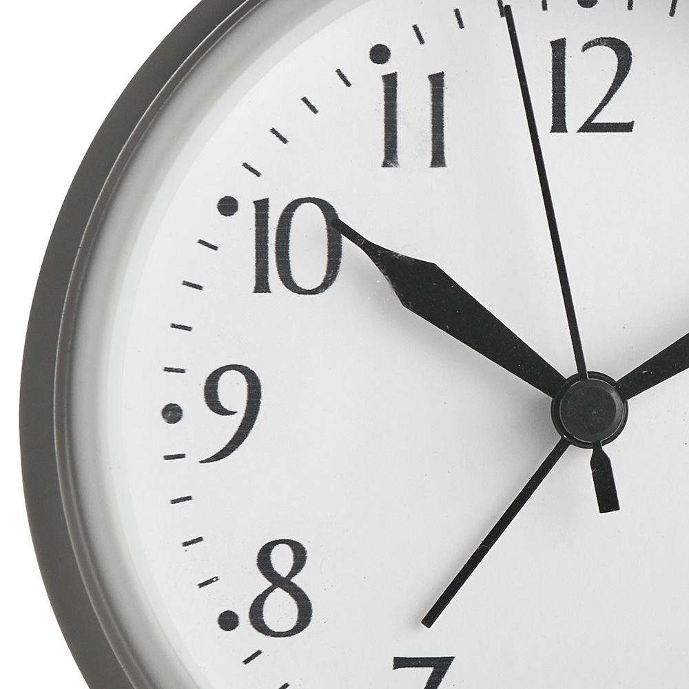 Wilko Grey Copper Alarm Clock Image 4