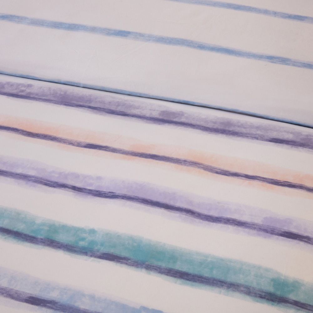 Rapport Home Horizon King Size Stripped Polyester Reversible Duvet Cover Set Image 3