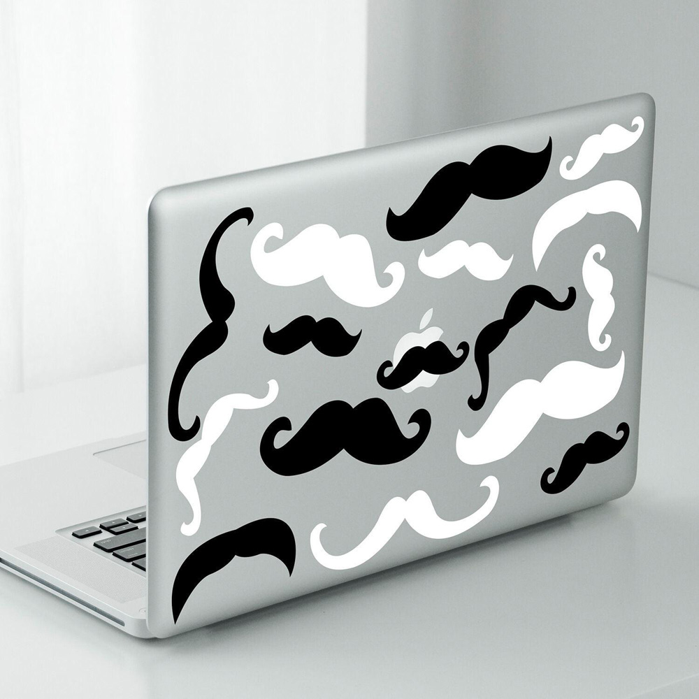Walplus Black and White Moustaches Vinyl Wall Stickers Image 4