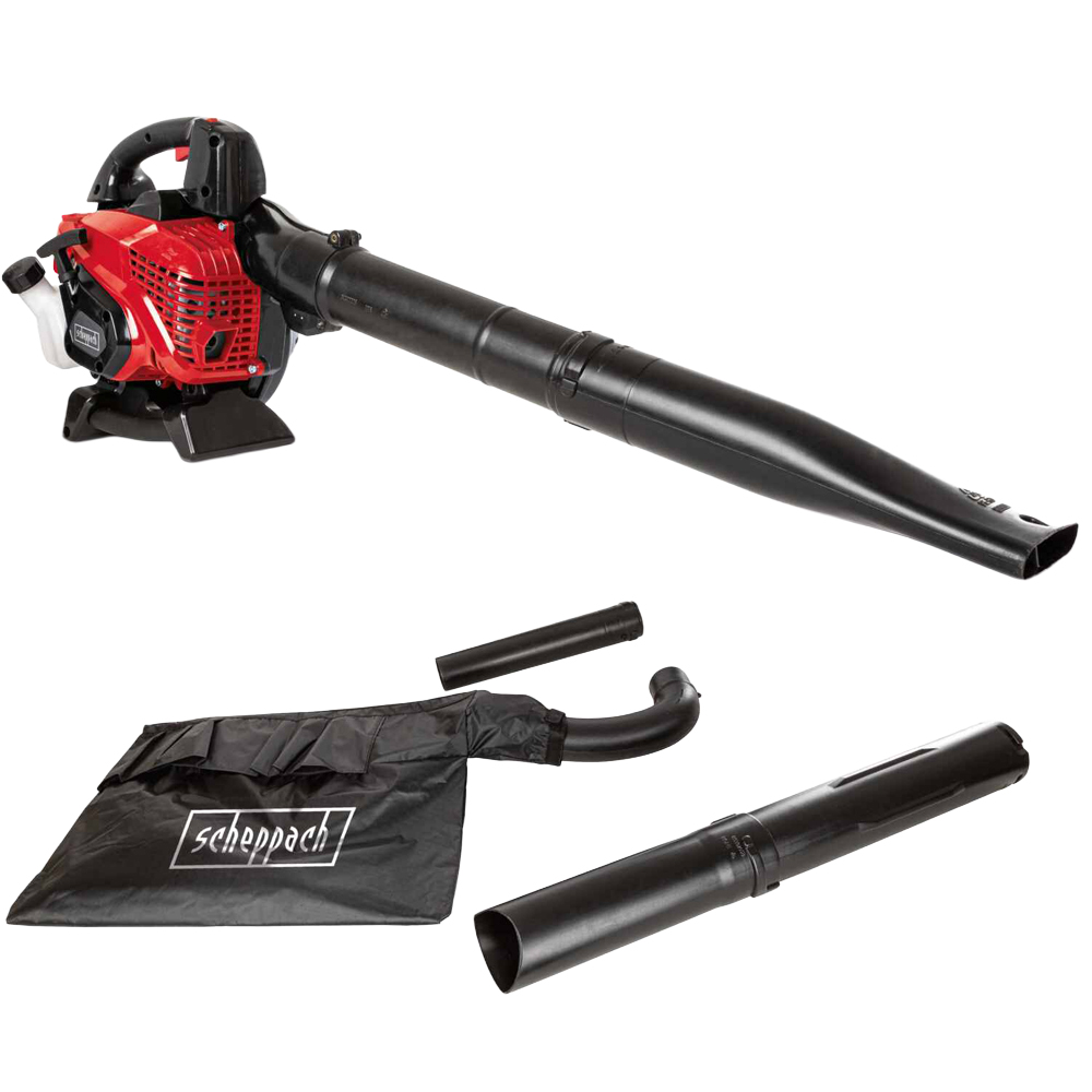 Scheppach LBH3500P 4-in-1 Petrol Leaf Blower and Vacuum 25.4cc Image 1