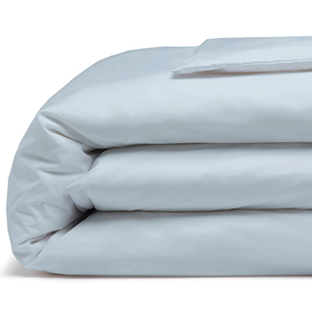 Serene Super King Duck Egg Duvet Cover Image 2