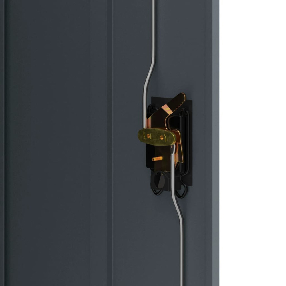 vidaXL 2 Door 4 Shelf Anthracite File Cabinet Image 7