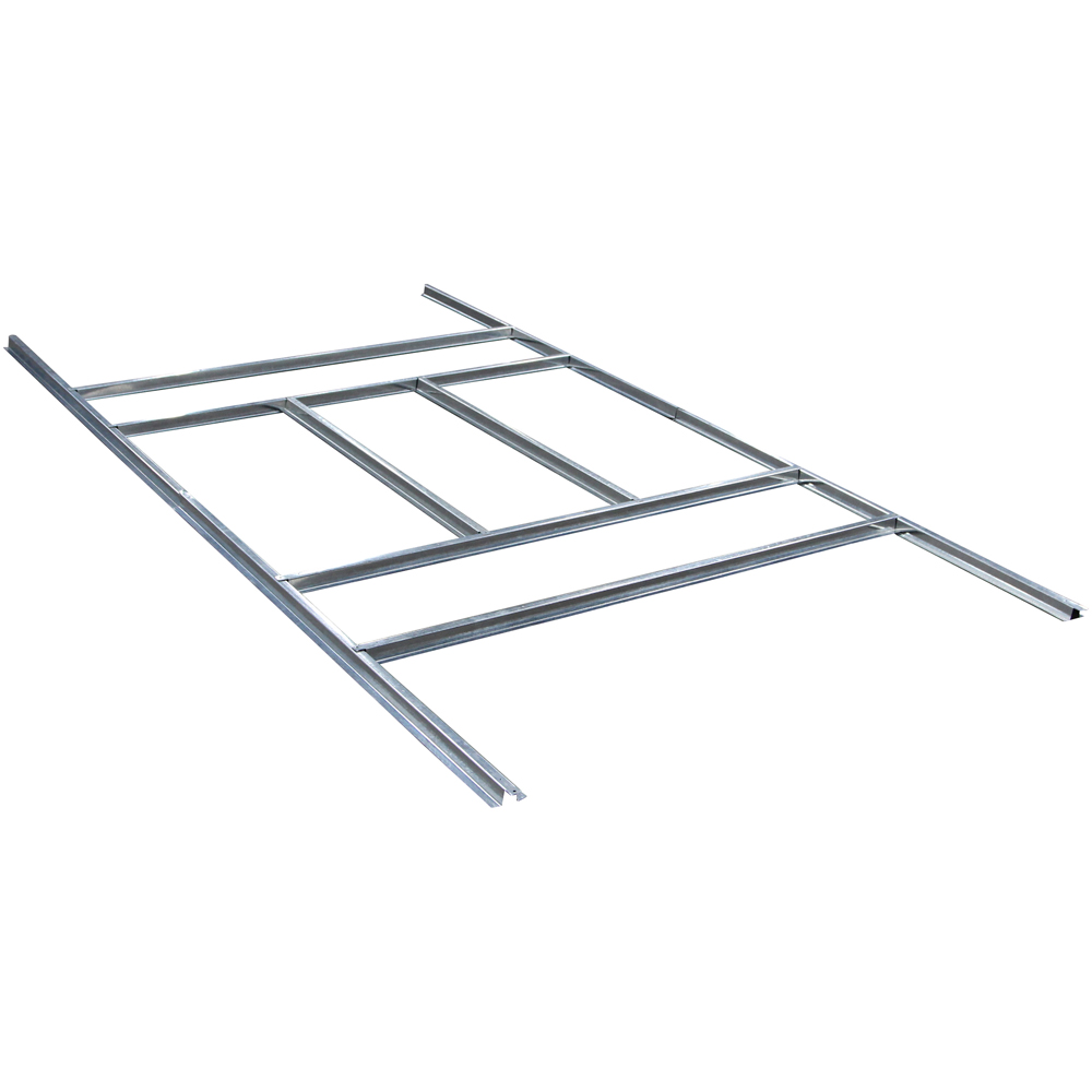 Rowlinson Trentvale Metal Apex Shed Dark Grey with Foundation Kit 10 x 8ft Image 3