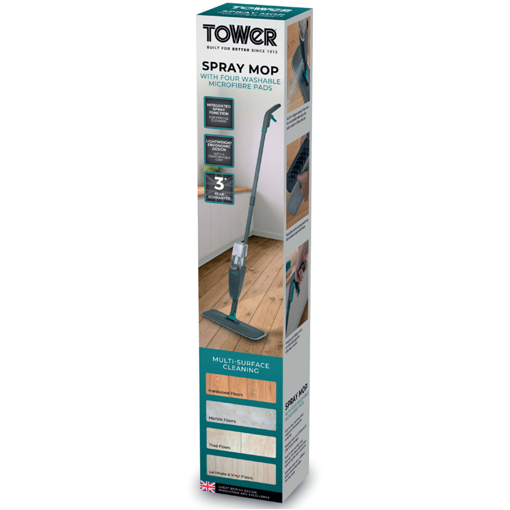 Tower Spray Mop with 4 Refills Image 8