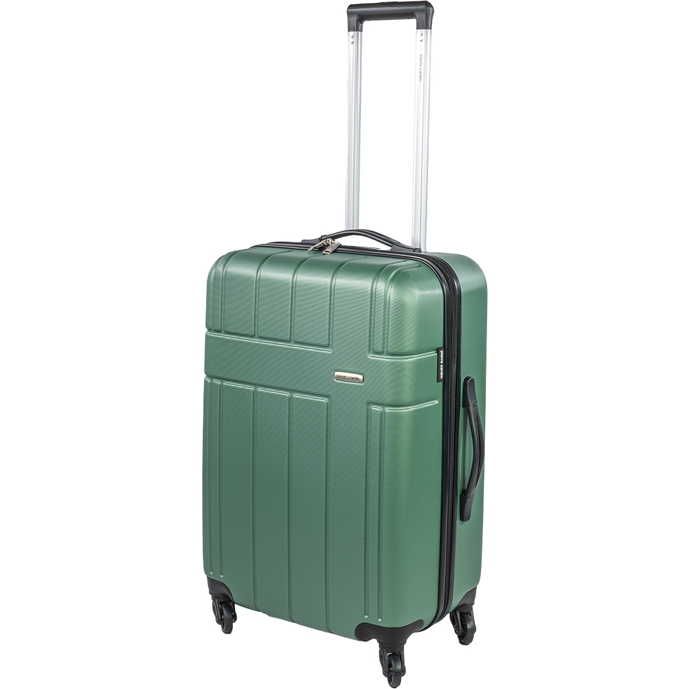 Pierre Cardin Medium Green Lightweight Trolley Suitcase Image 1