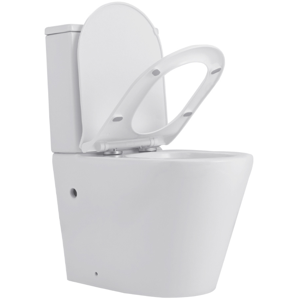 H&O Direct 2 Piece Elongated Compact Dual Flush Toilet Image 1