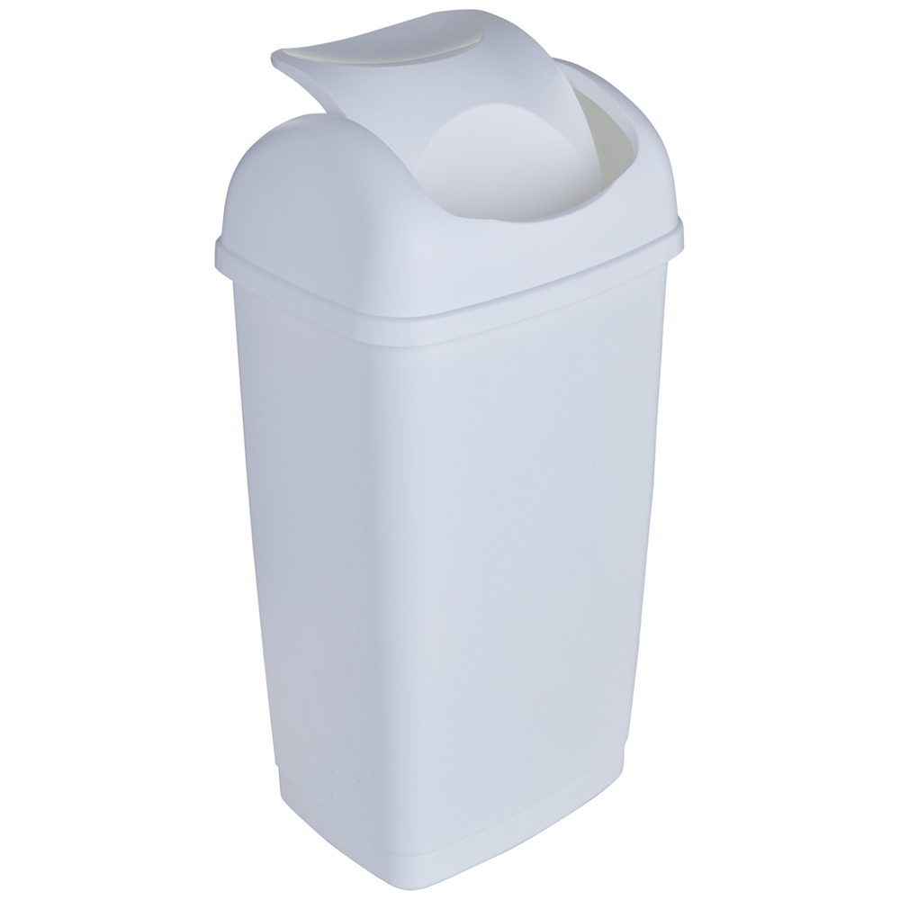 Wilko 25L White Swing Top Bin Wilko