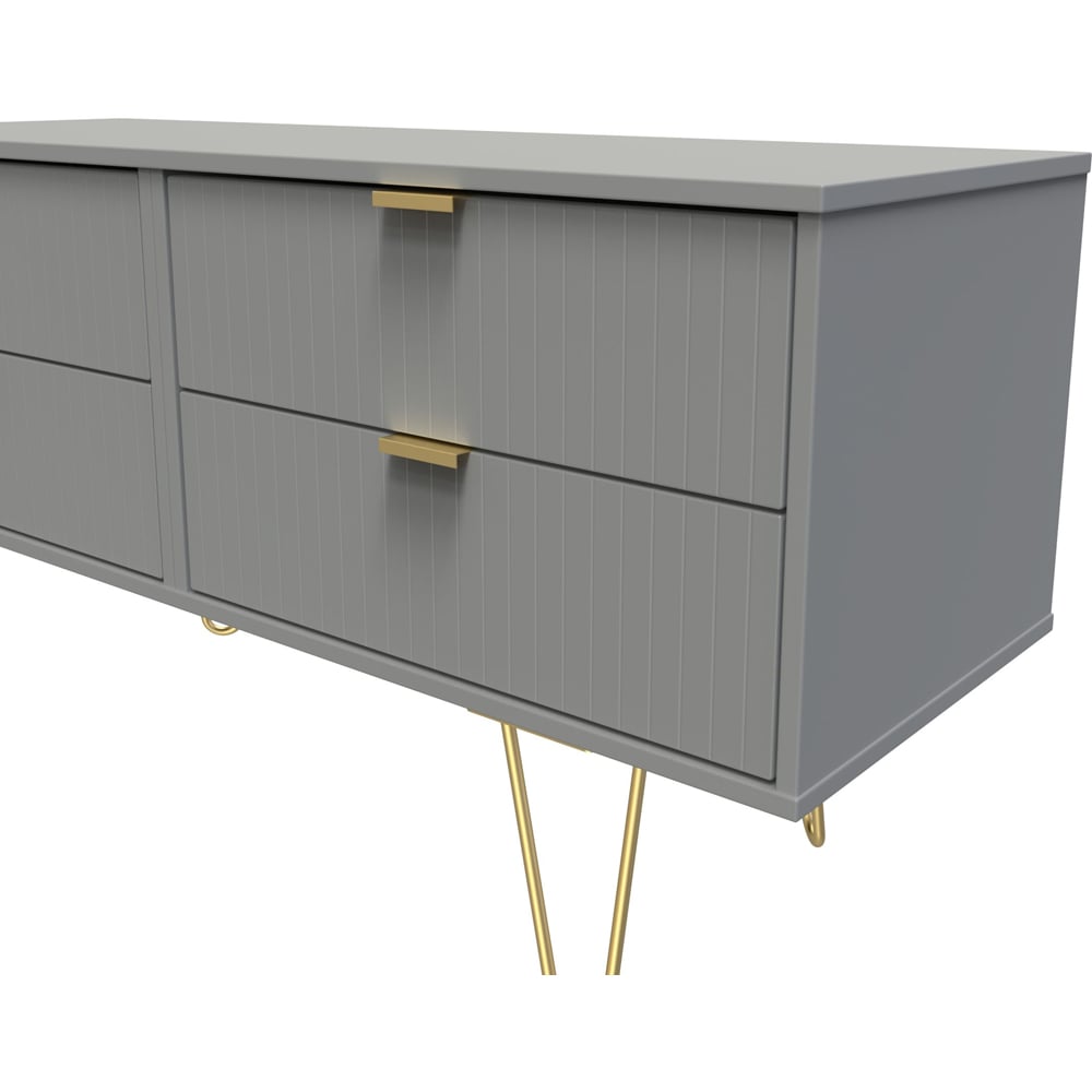 Crowndale 4 Drawer Dusk Grey Chest of Drawers Ready Assembled Image 5