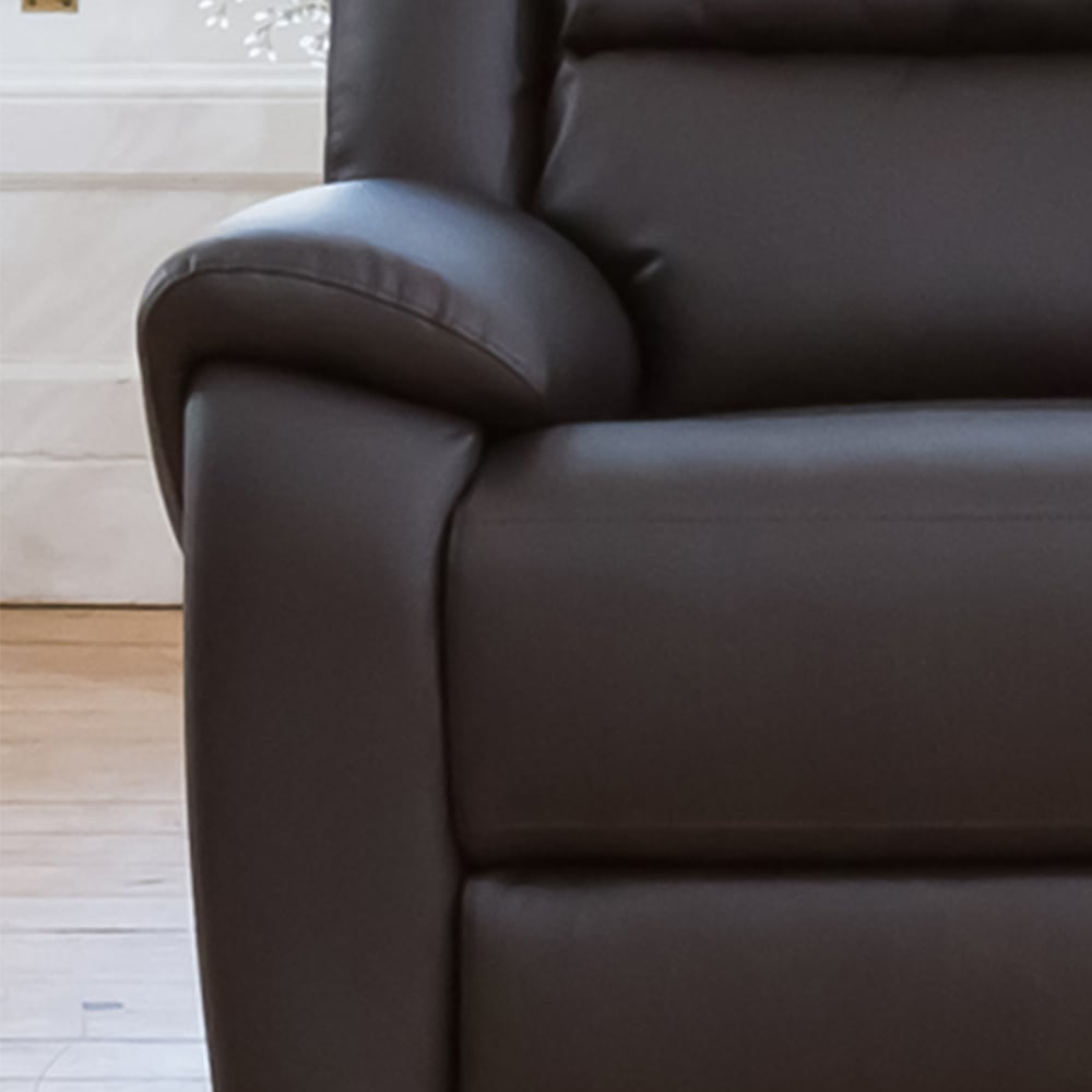 Brookhaven 2 Seater Brown Bonded Leather Electric Recliner Sofa Image 3