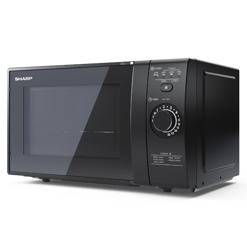 Sharp YCGG02UB Black Grill Electronic Control 20L Microwave Image 3