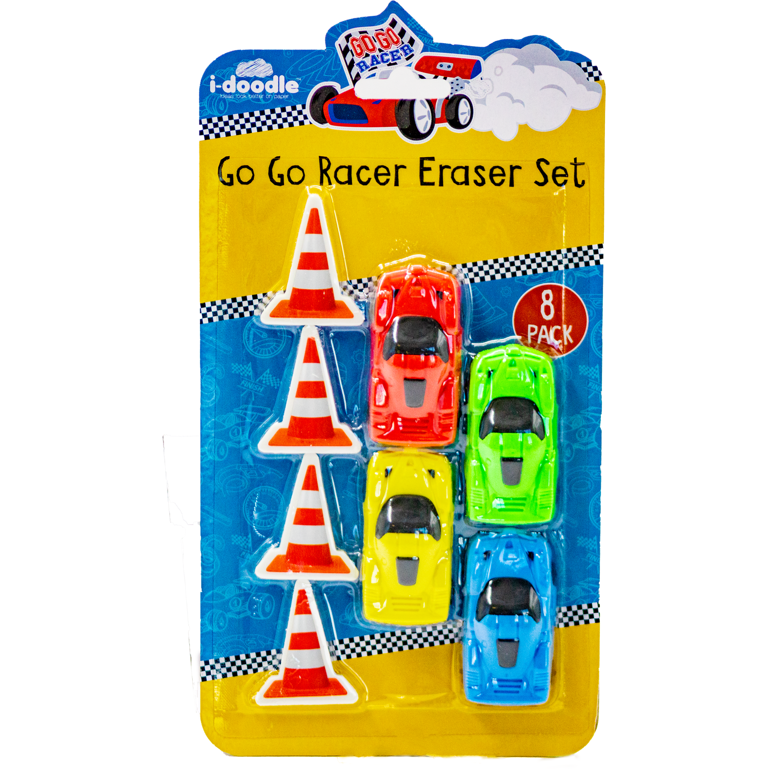 Go Go Racer Eraser Set Image