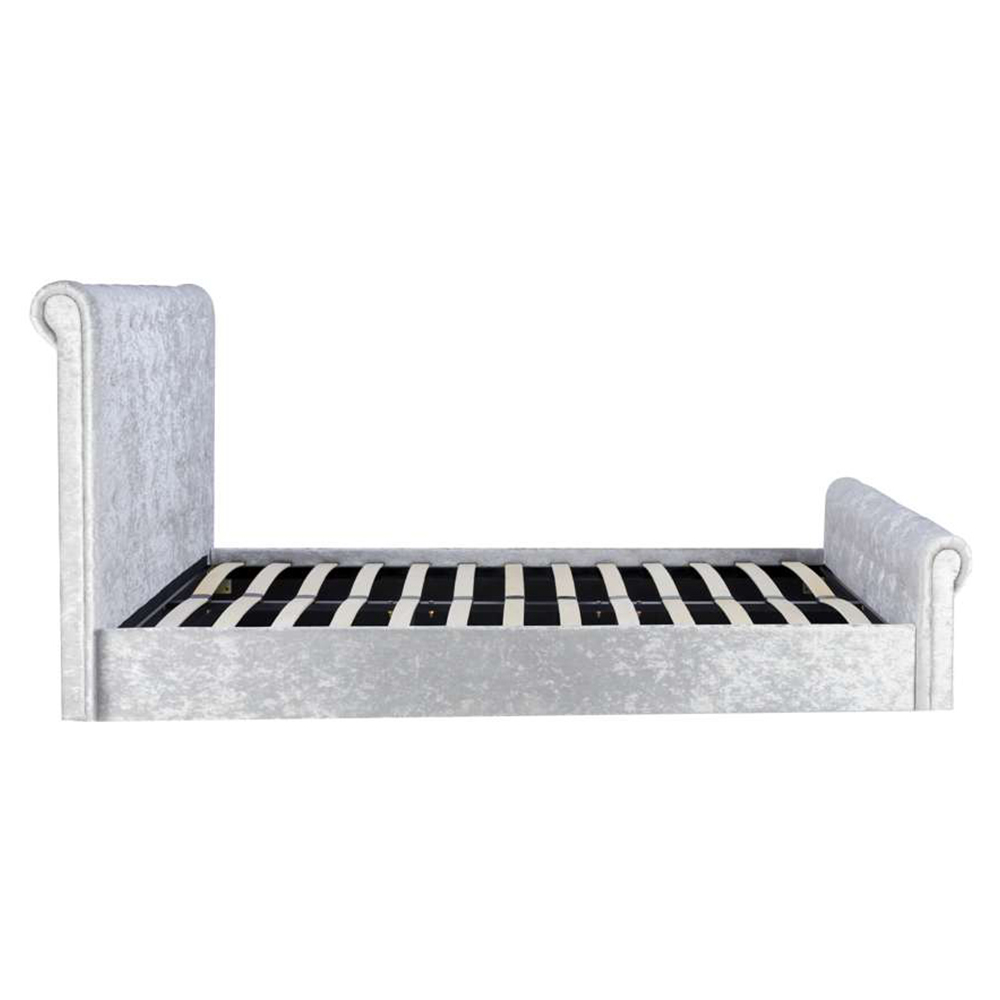 Sienna Small Double Grey Ottoman Bed Frame Image 3