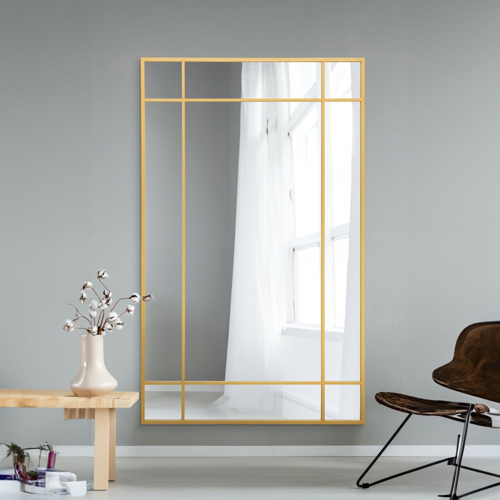 The Fenestra Gold Wall Mirror 180 x 110cm Image 2