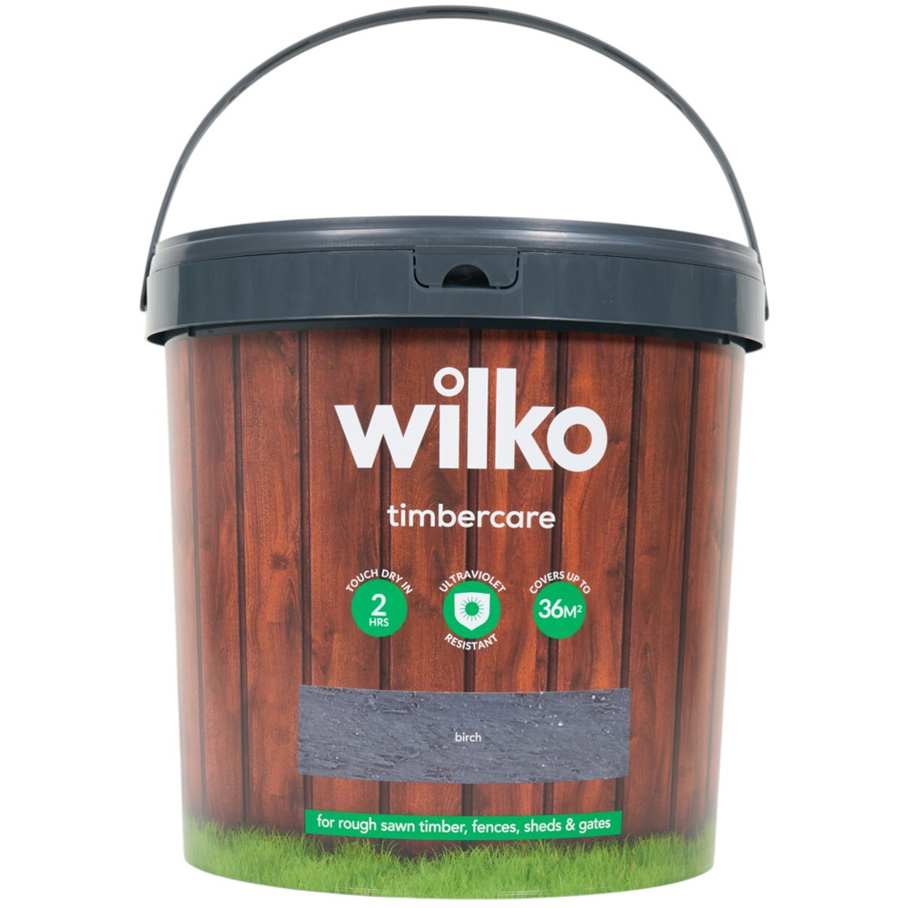 Wilko Timbercare Wood Paint Birch 9L Image 4