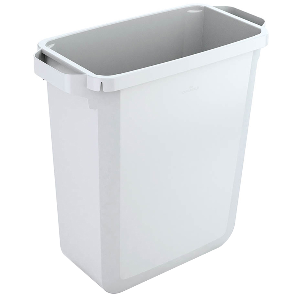Durable DURABIN White Rectangular Waste Recycling Bin 60L Image 1