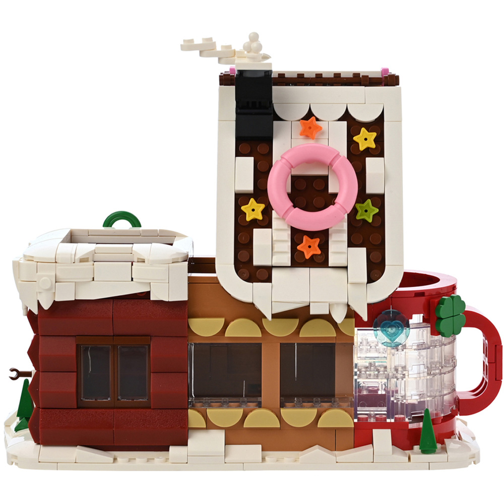 The Seasonal Gift Co. Toy Shop 628 Piece Kids Gingerbread House Brick Building Set Image 6