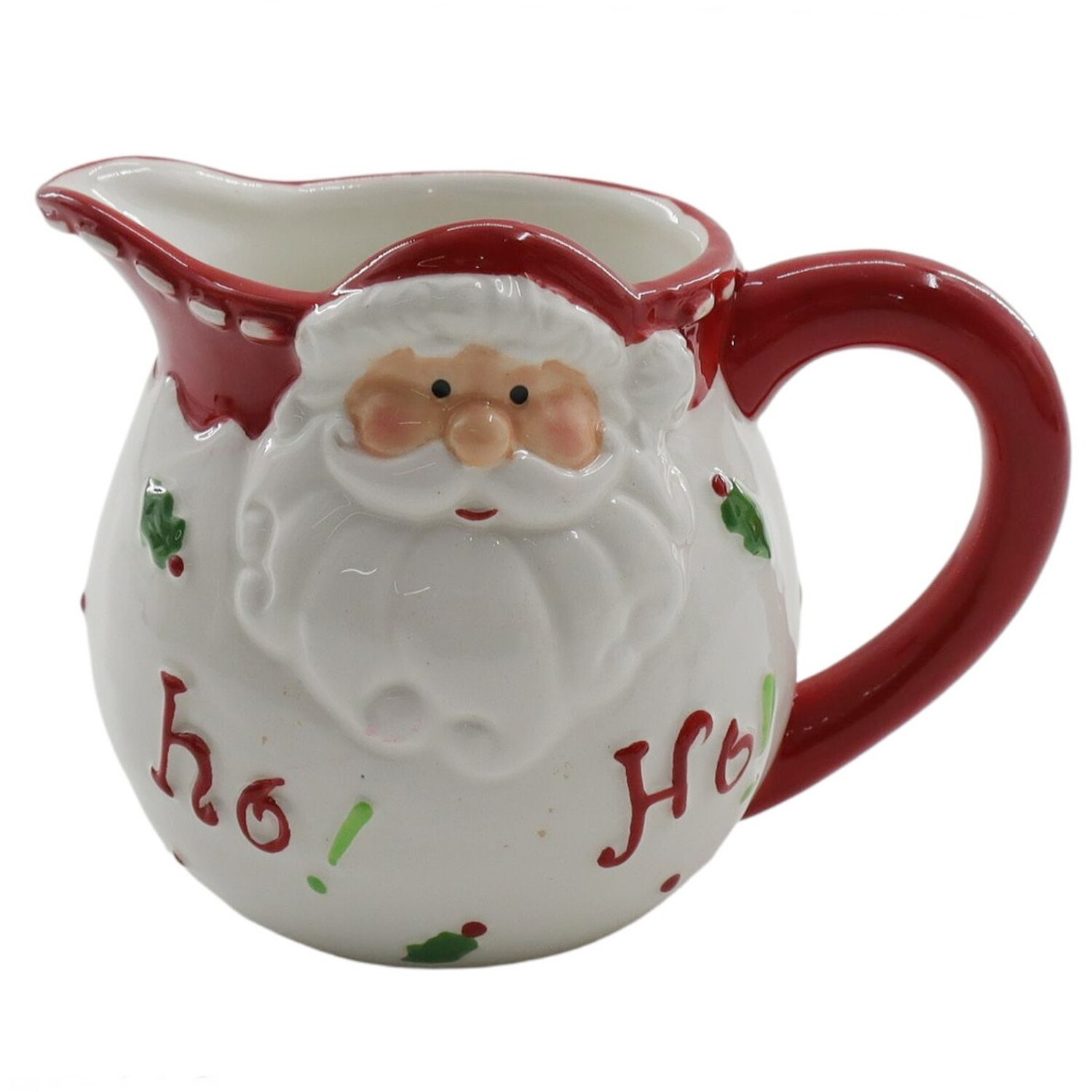 Red Christmas Santa Jug Image