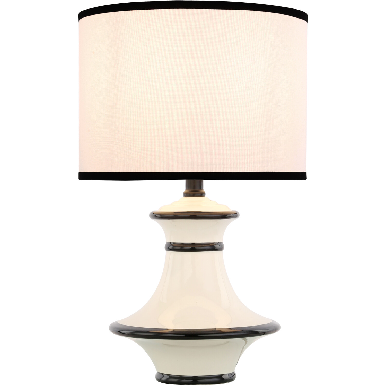 Jayden Ceramic Table Lamp White Image 1
