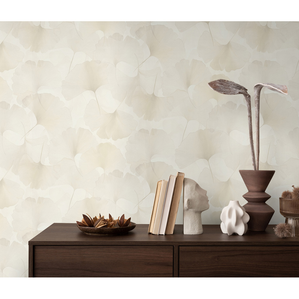 Erismann Elysium Ginko Dream Cream Wallpaper Image 3
