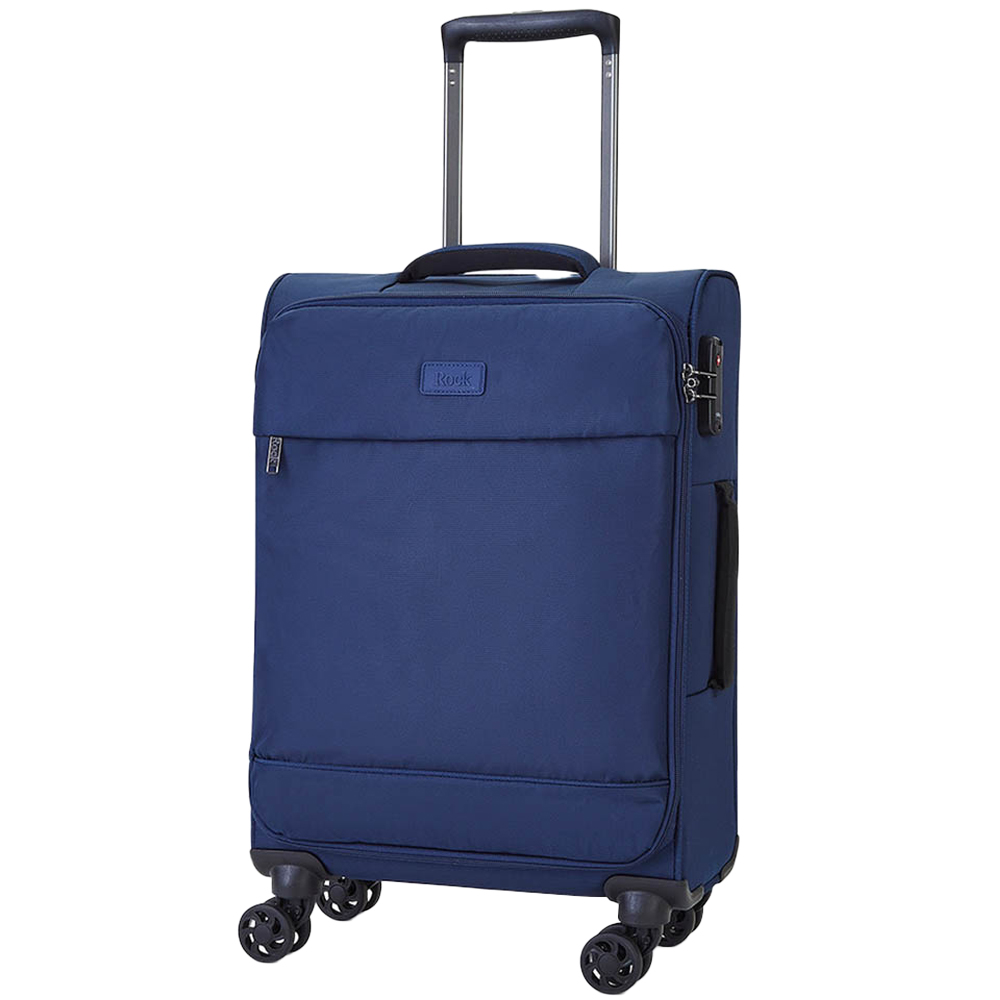 Rock Luggage Paris Small Navy Softshell Suitcase Image 1