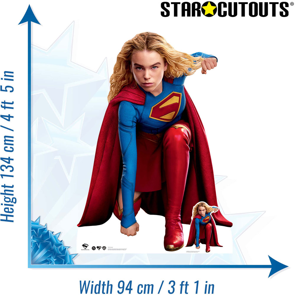 Star Cutouts Ltd Supergirl Crouch Kara Zor-El Milly Alcock Cutout 4.3ft Image 8