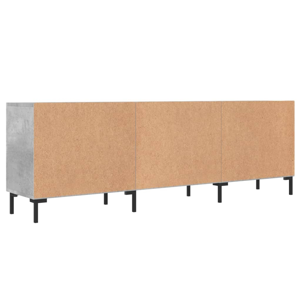 vidaXL 2 Door 2 Shelf Concrete Grey TV Cabinet Image 8